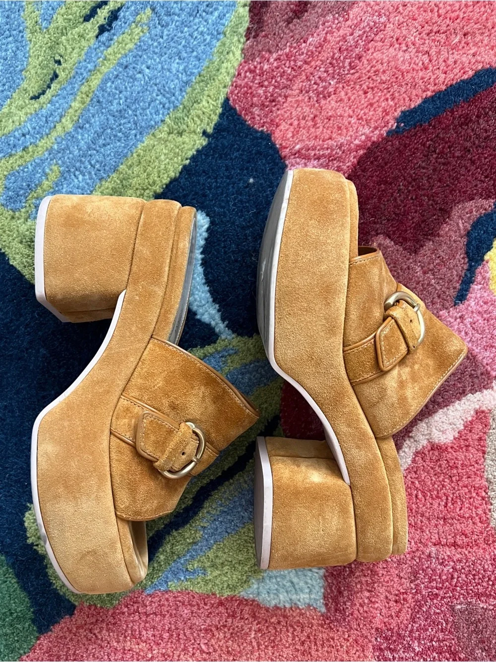 Gianvito Rossi suede platform sandals